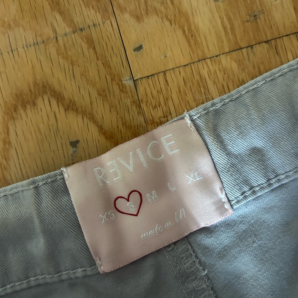 REVICE Gray Wide Leg Pants